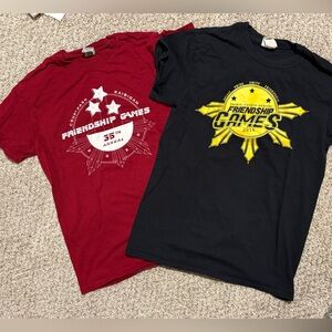 Red and Black Friendship Games T-Shirts